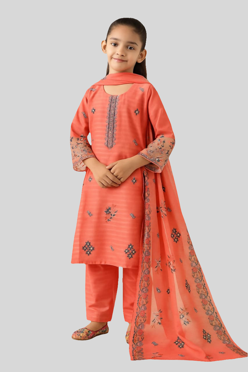 3 Piece Pret Embroided Collection.
