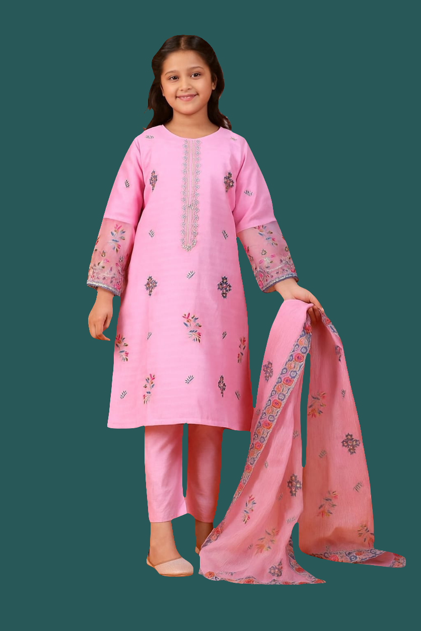 3 Piece Pret Embroidery Suit.