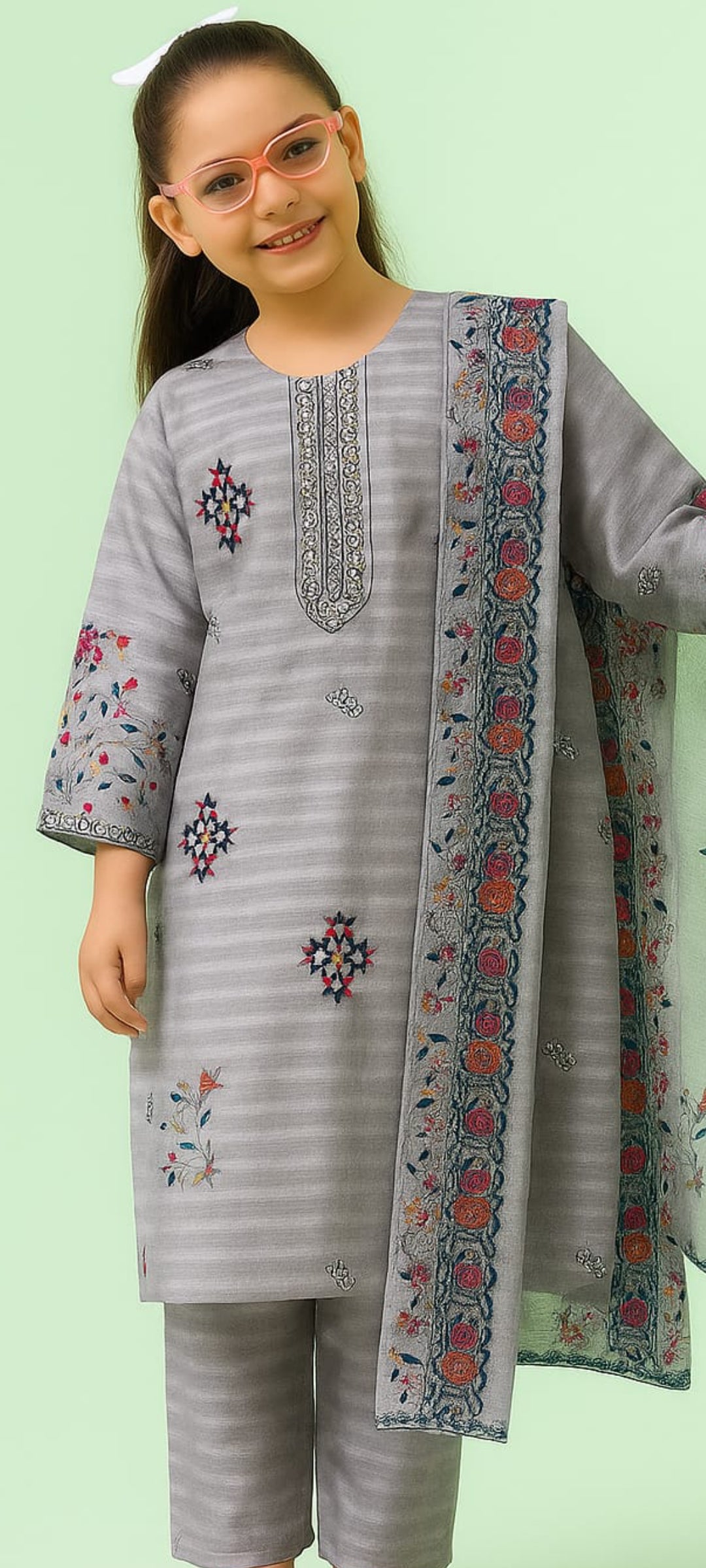 3 Piece Pret Embroidery Suits.