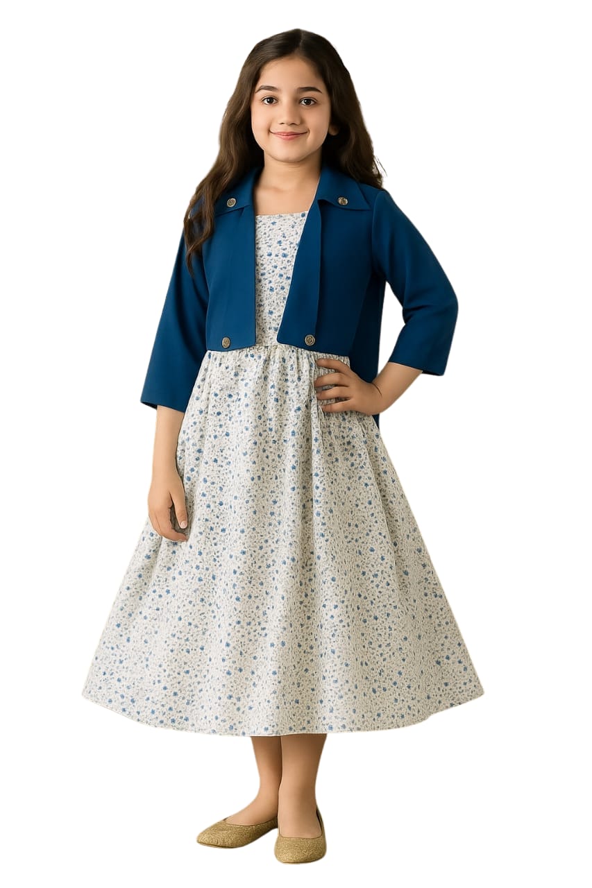 Long Frock Western With Koti.