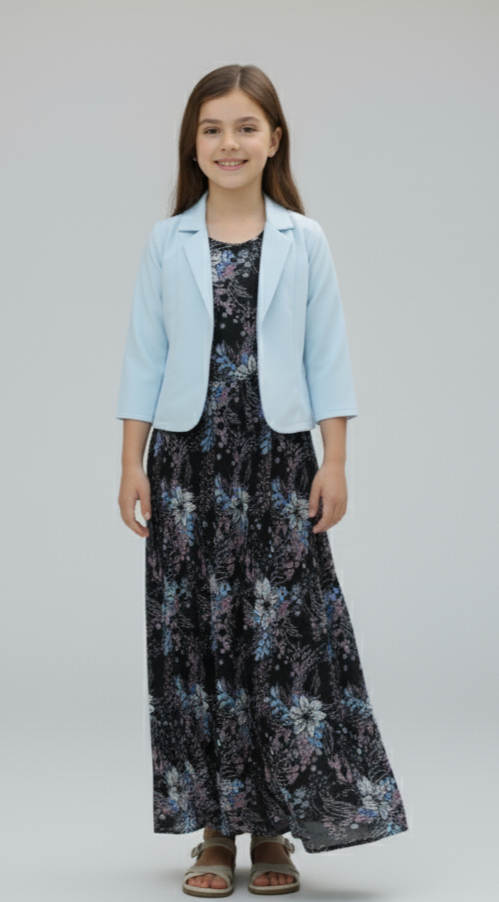 Long Frock Western With Koti.