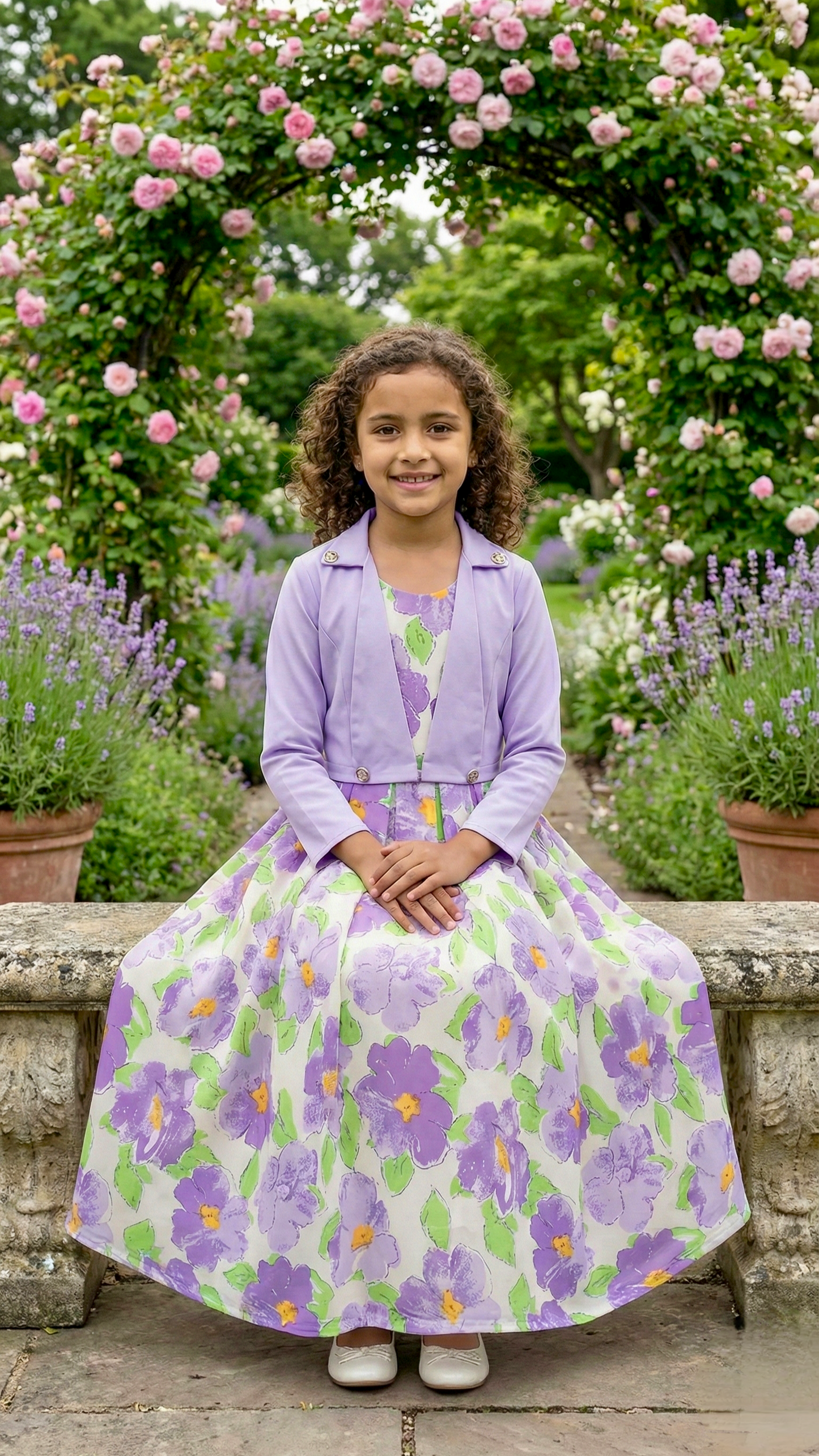 Long Frock Western With Koti.