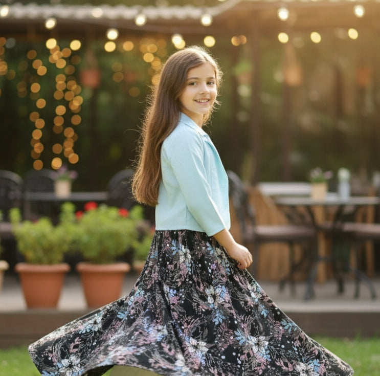 Long Frock Western With Koti.
