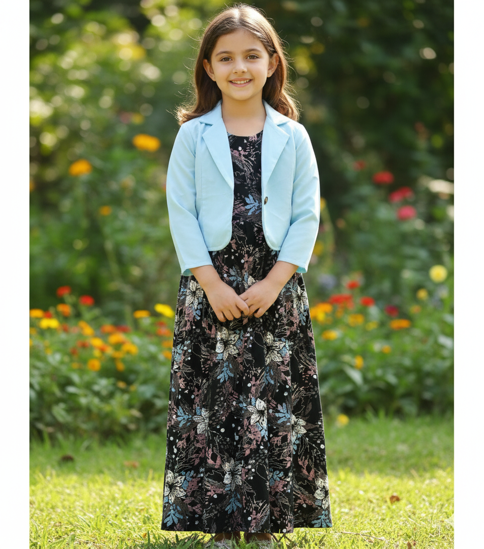 Long Frock Western With Koti.