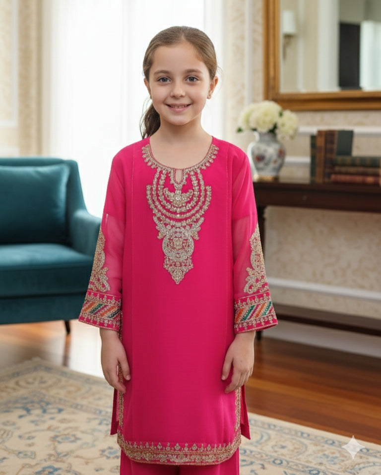 3 Piece Chiffon Festive Wedding Dress.