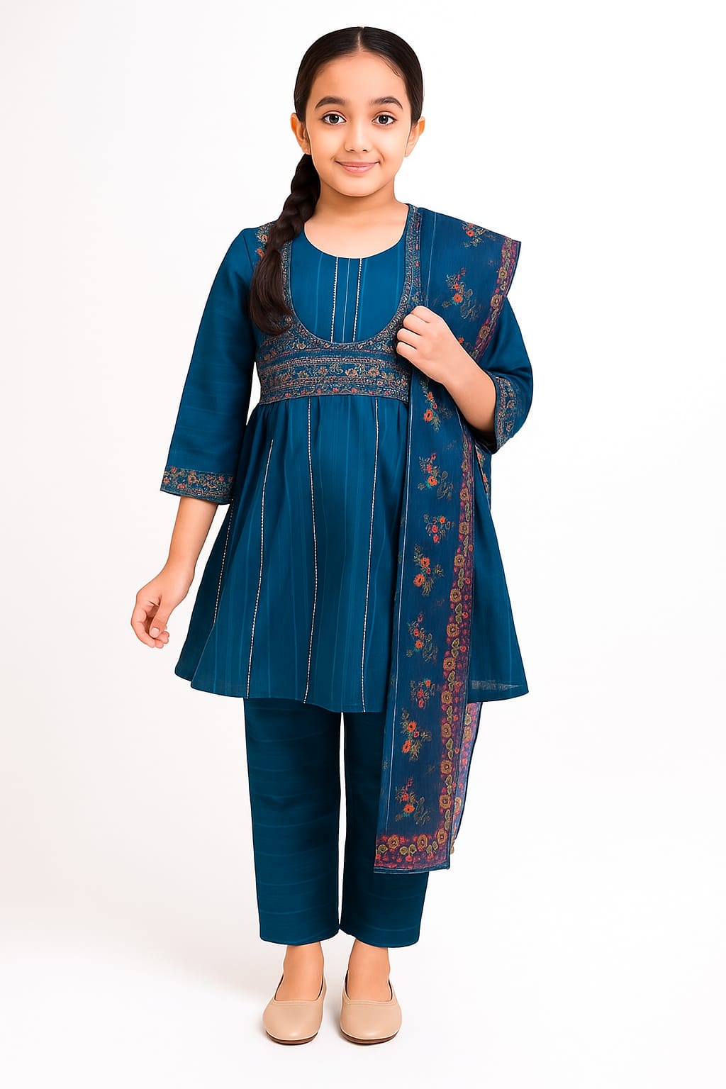 3 Piece Embroidery Cotton Lawn Pret Suit