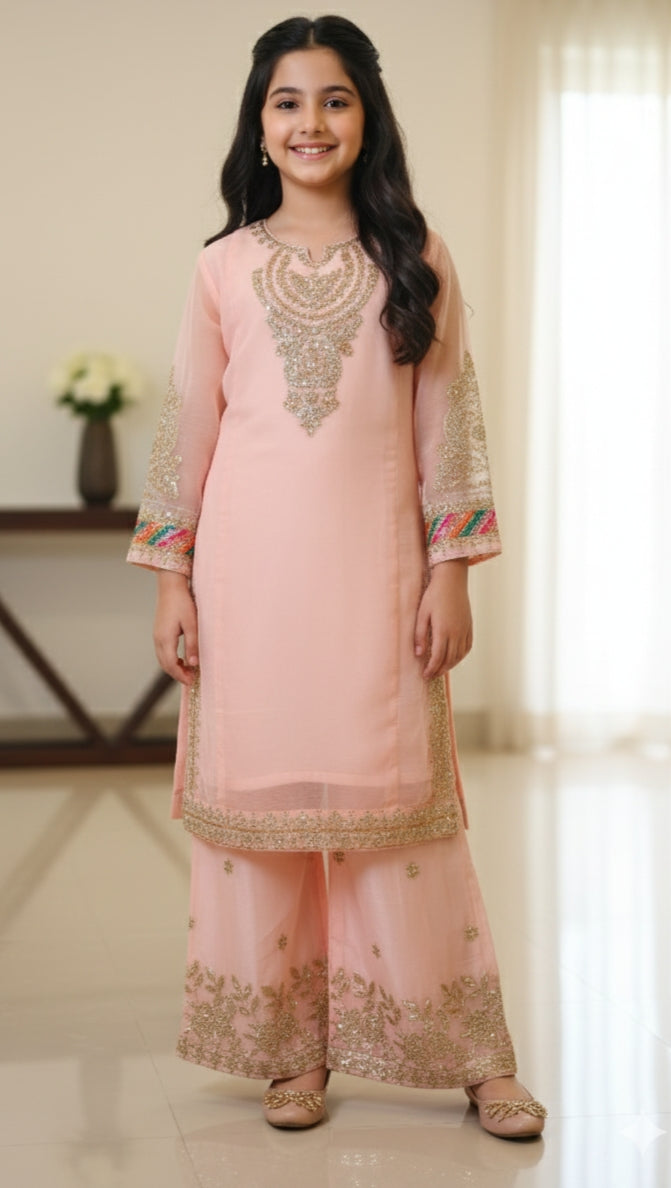 3 Piece Chiffon Festive Wedding Dress.