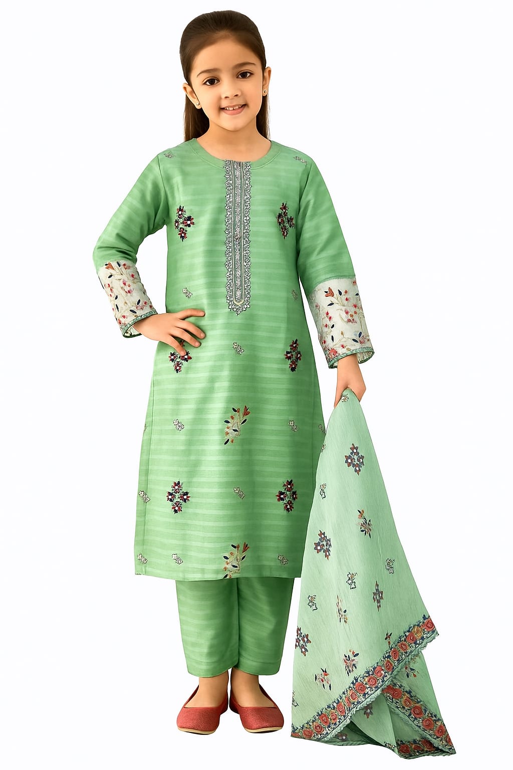 3 Piece Pret Embroidery Suit.