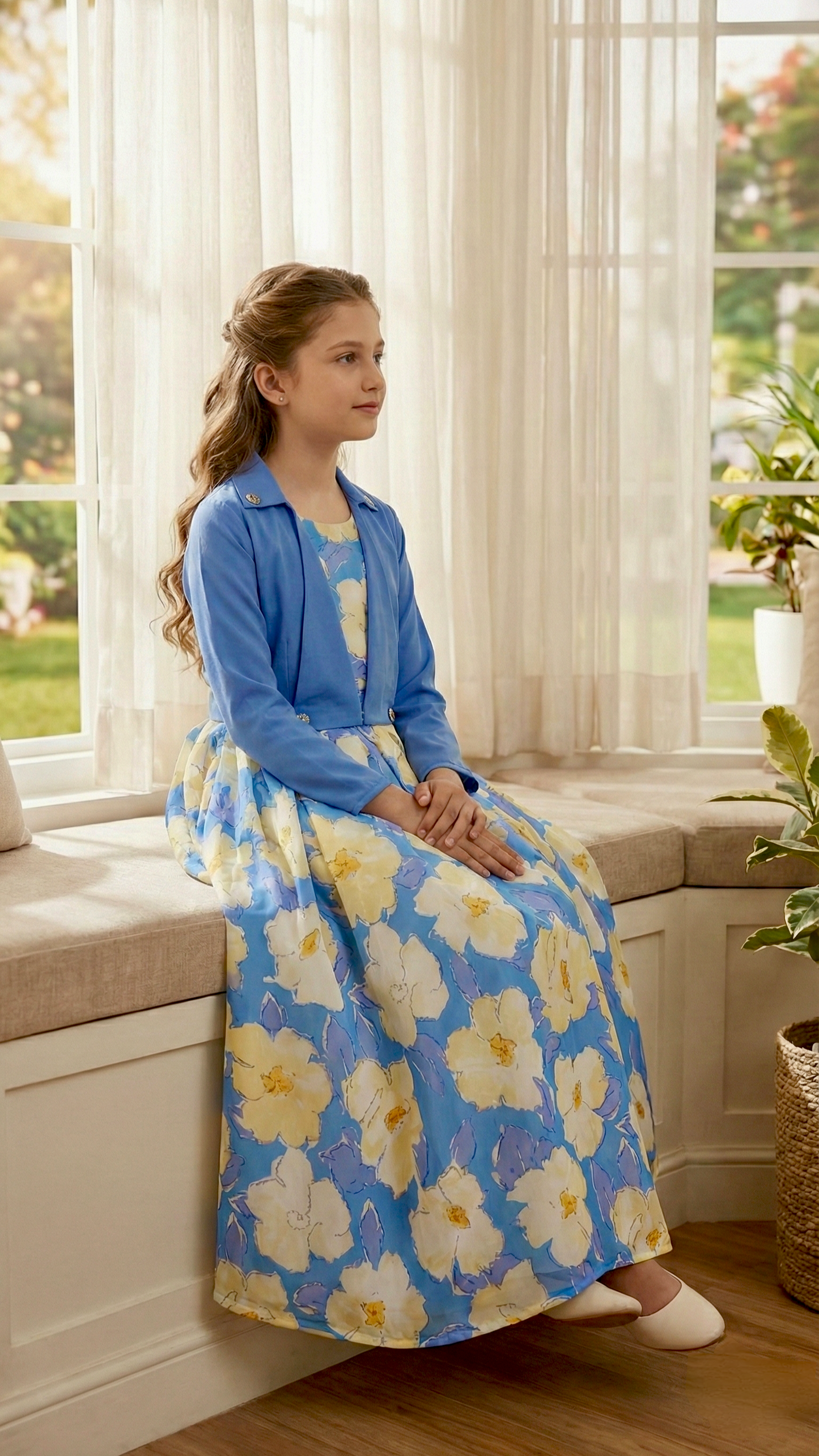 Long Frock Western With Koti.