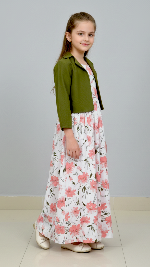 Long Frock Western With Koti.