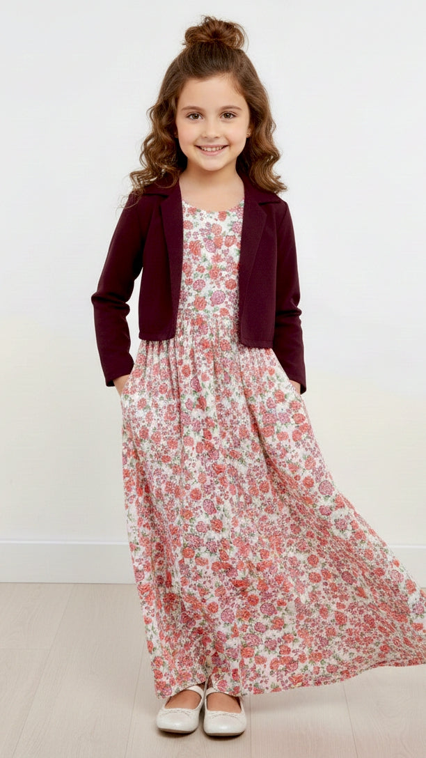 Long Frock Western With Koti.