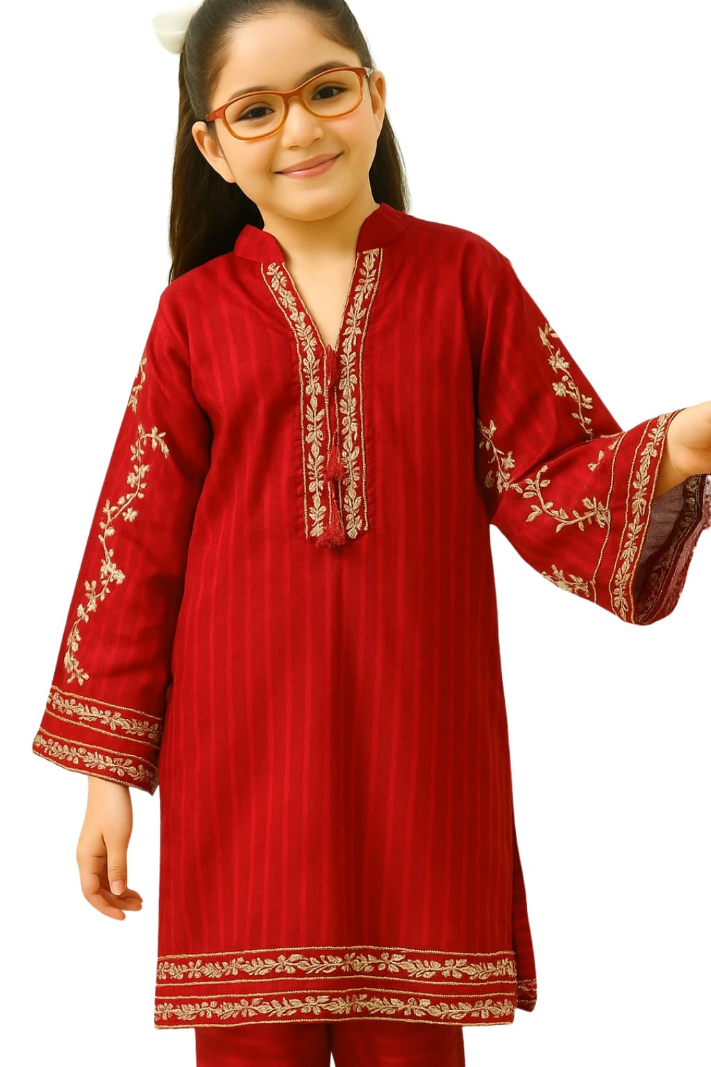 2 Piece Cotton Embroidery Suit.