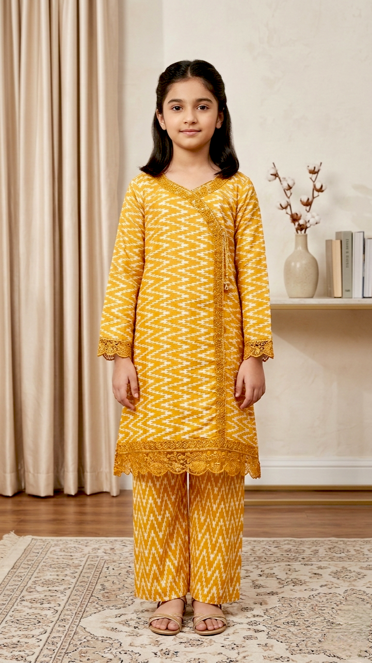 "EID BASICS" 2 Piece Bana Dora A line style Suits.