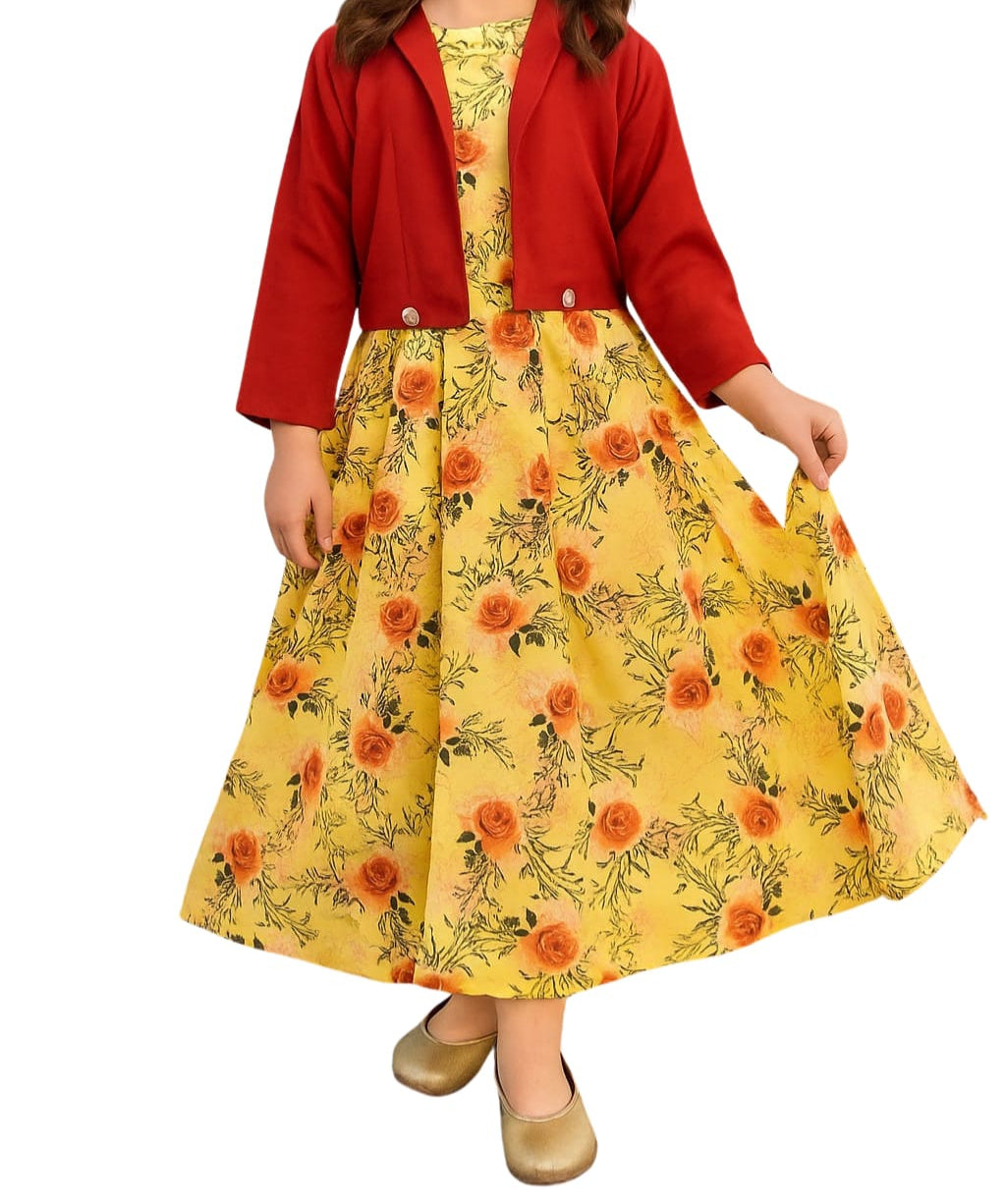Long Frock Western With Koti.