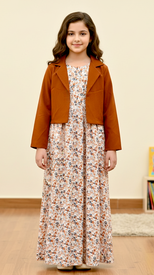 Long Frock Western With Koti.
