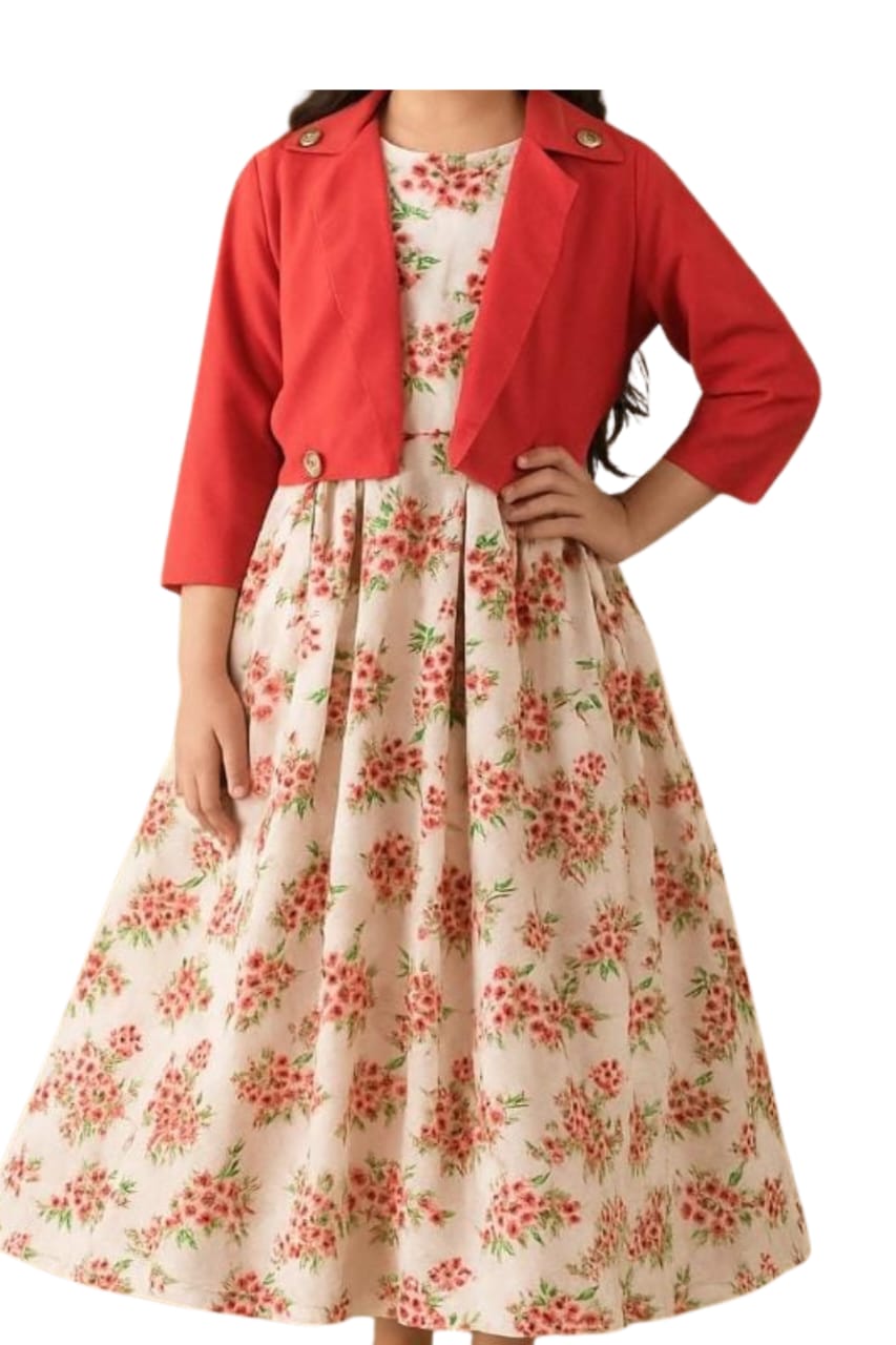 Long Frock Western With Koti.