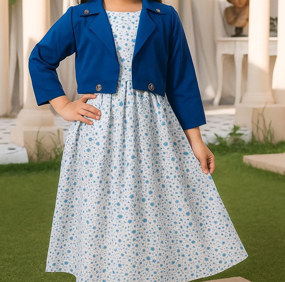 Long Frock Western With Koti.