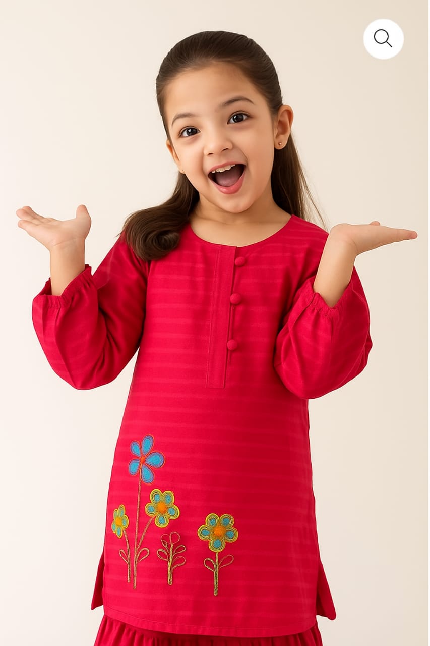 3 Piece Gharara Suit Embroided.