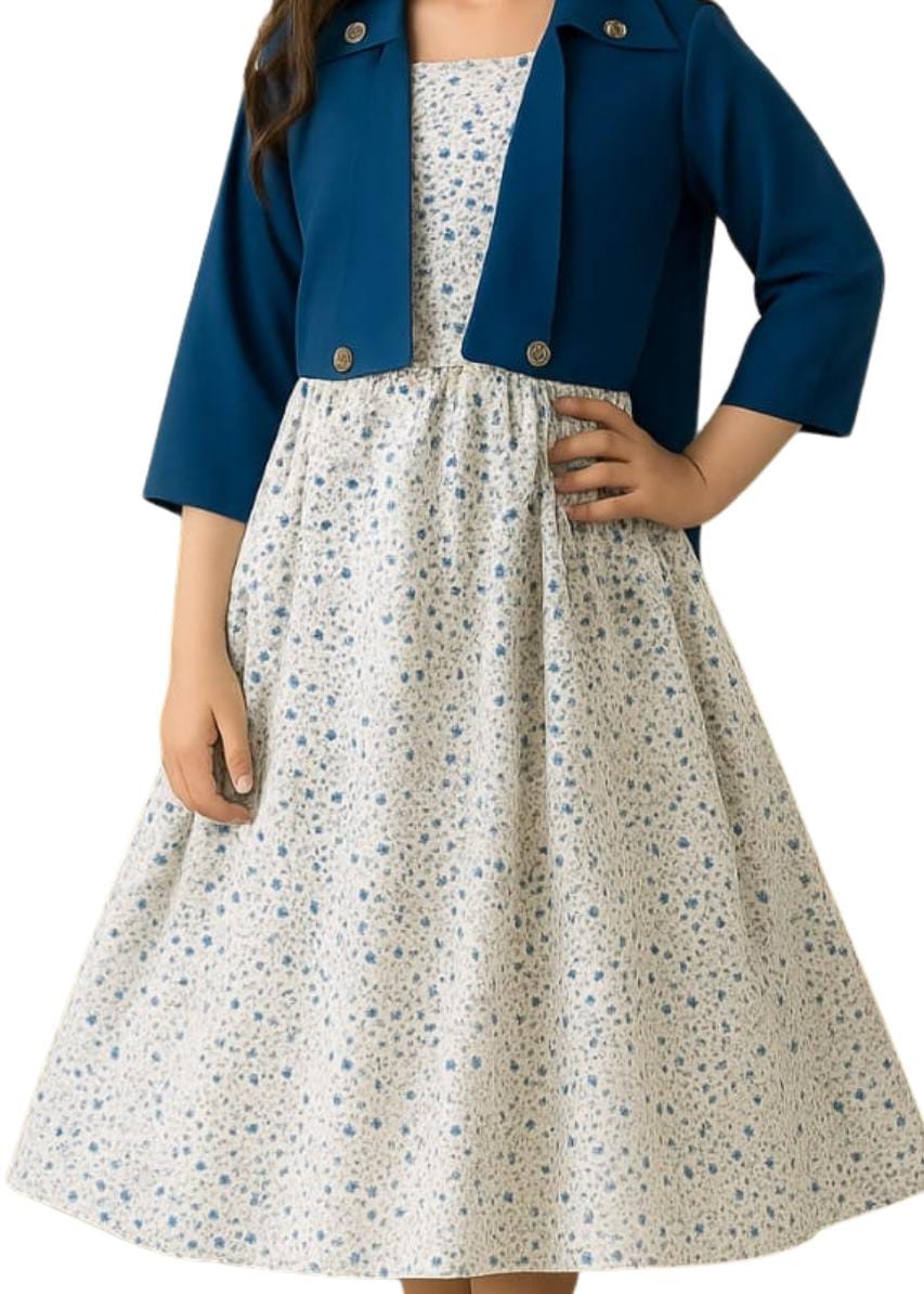 Long Frock Western With Koti.