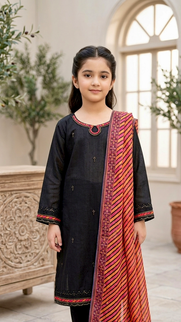 3 Piece Festive Luxury Summer Embroidery cotton Lawn Suits.