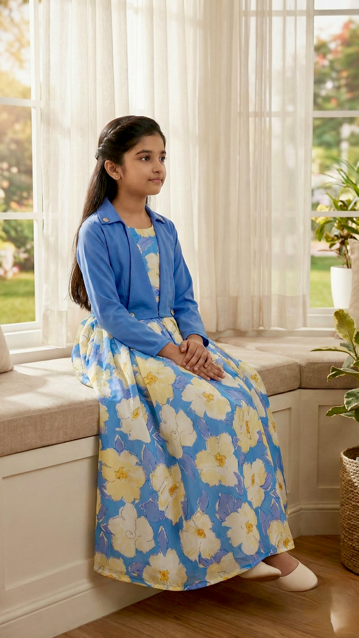 Long Frock Western With Koti.