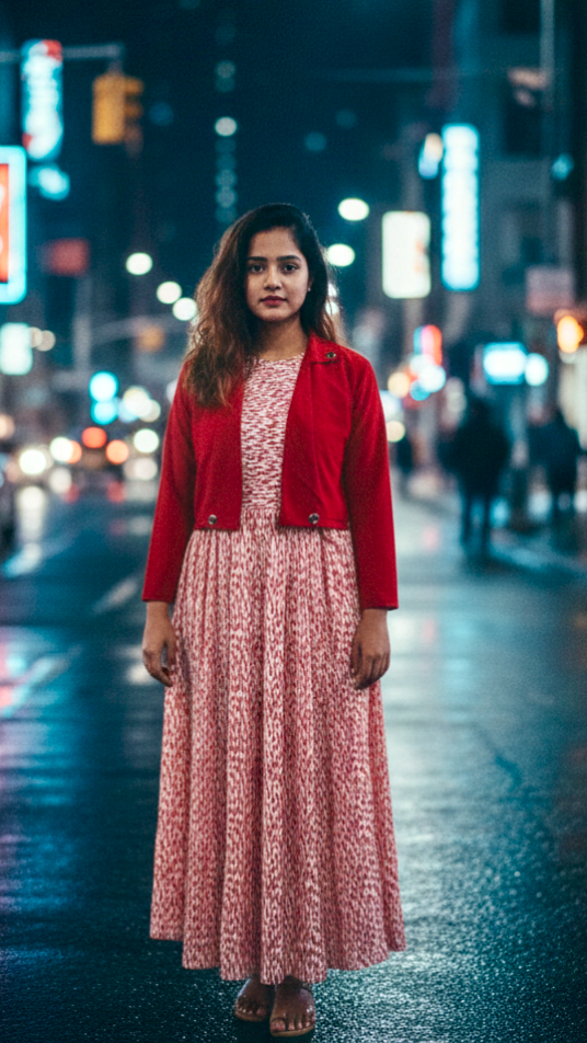 Long Frock Western With Koti.