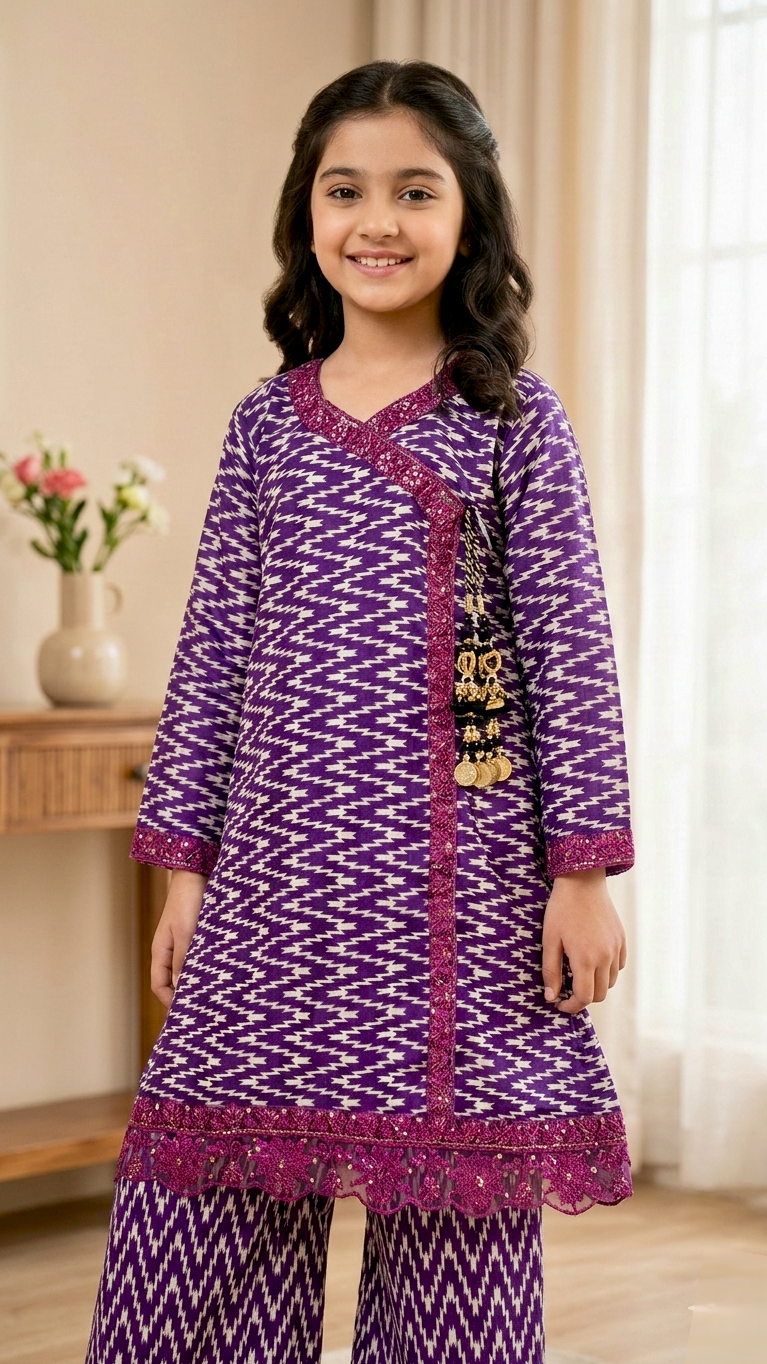 'EID BASICS" 2 Piece Bana Dora A line style Suits.