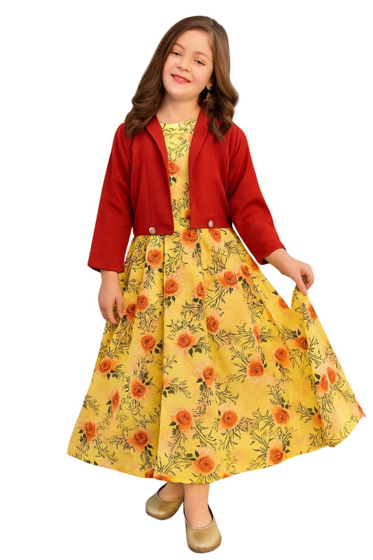Long Frock Western With Koti.