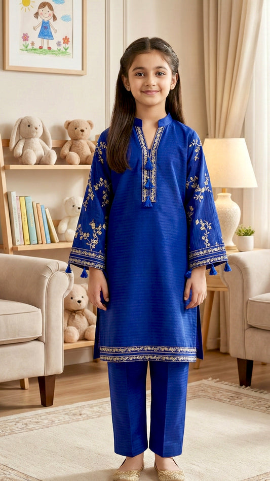 2 Piece Cotton Embroidery Suit.