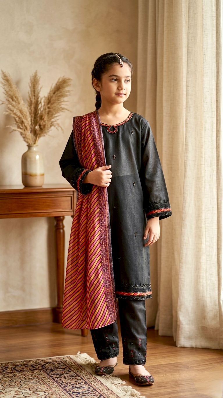 3 Piece Festive Luxury Summer Embroidery cotton Lawn Suits.