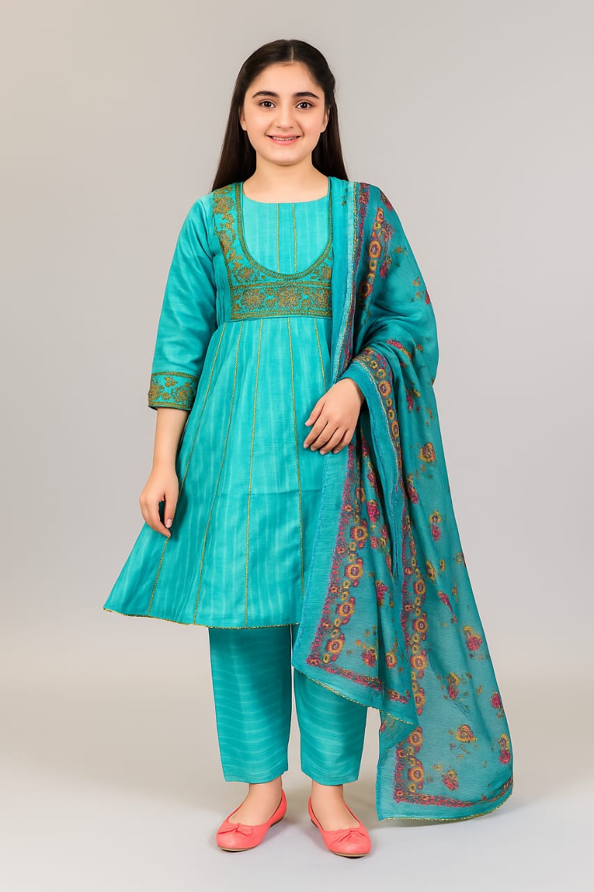 3 Piece Embroidery Cotton Lawn Pret Suit