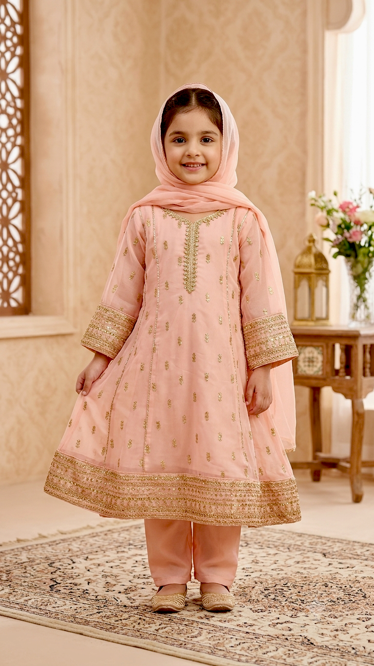 3 Piece Stitched Chiffon Formal Full Embroidery suit
