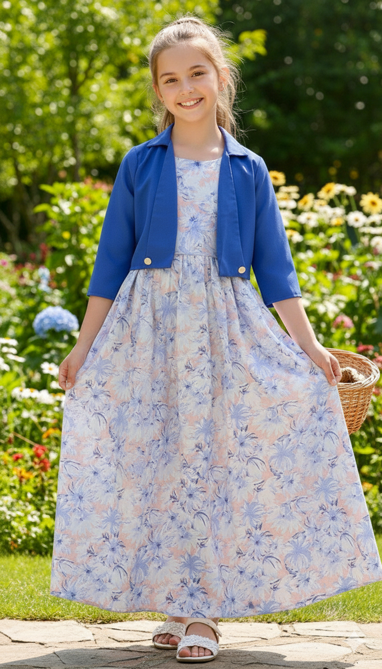 Long Frock Western With Koti.