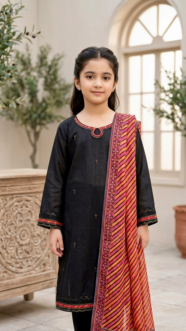 3 Piece Festive Luxury Summer Embroidery cotton Lawn Suits.