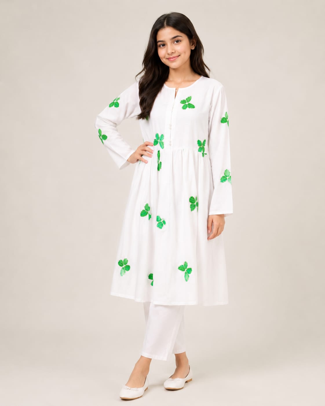 2 Piece beautiful Jashne Azaadi collection embroiderd.