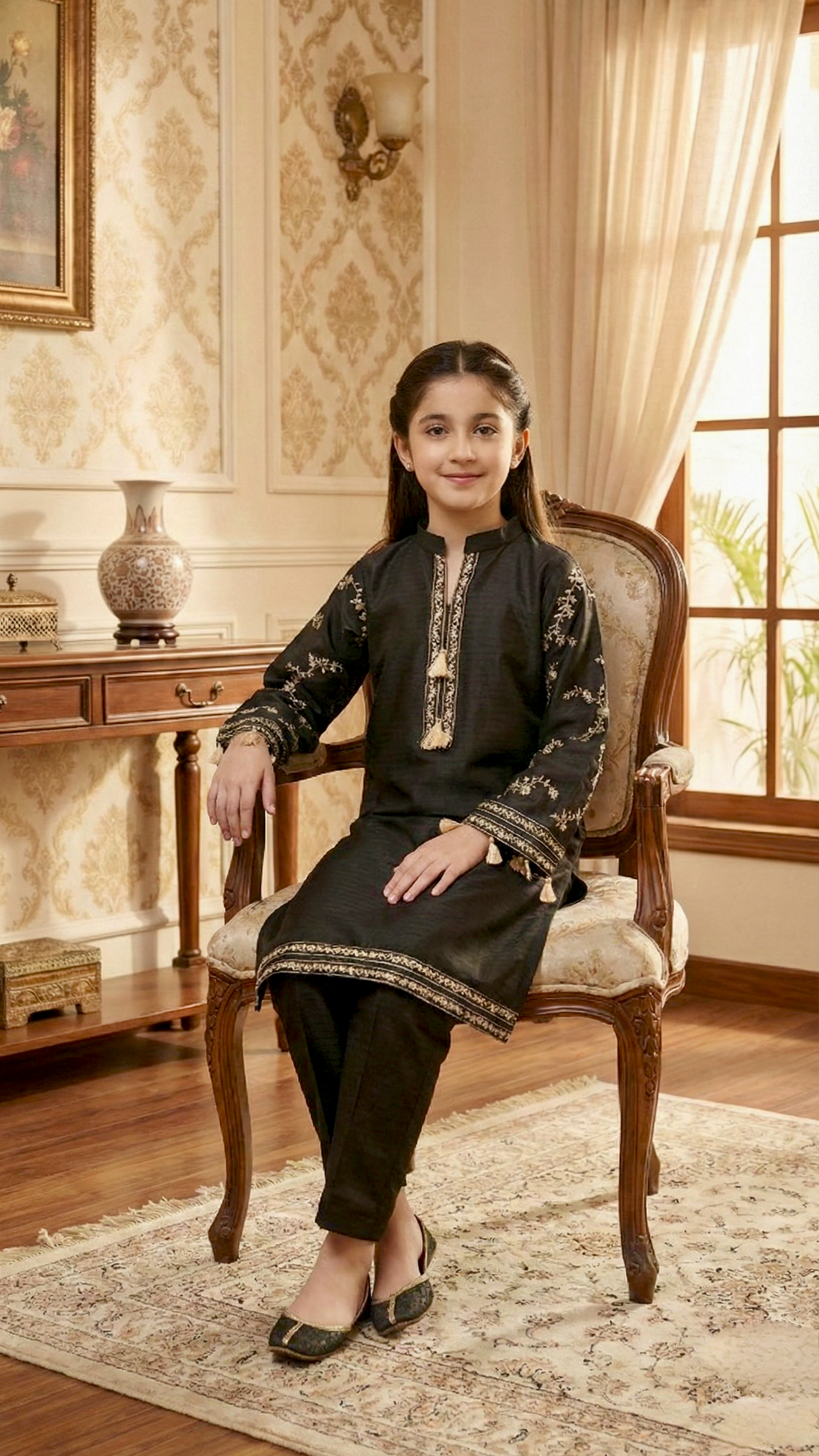 2 Piece Cotton Embroidery Suit.