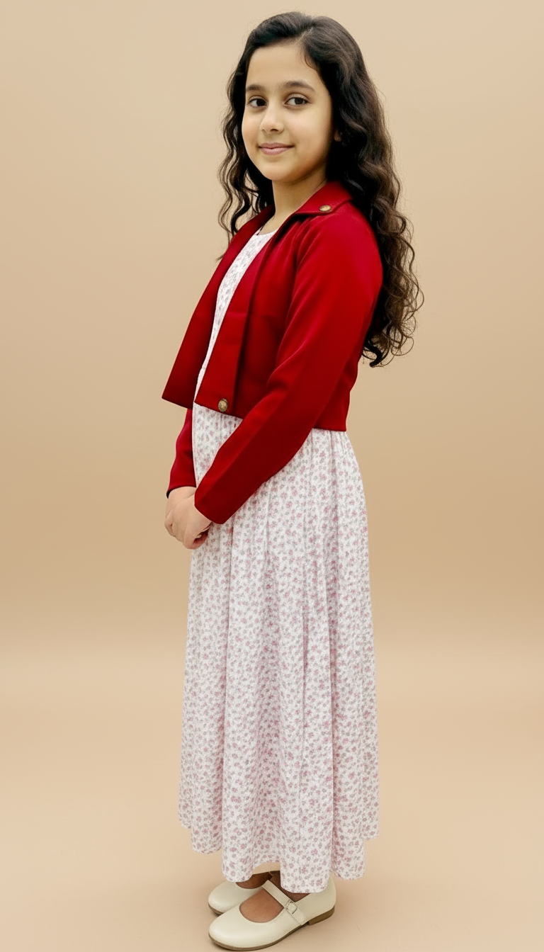 Long Frock Western With Koti.