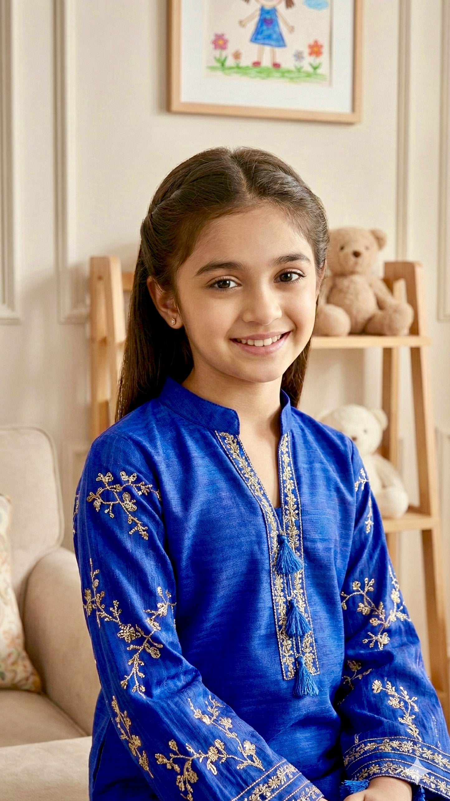 2 Piece Cotton Embroidery Suit.