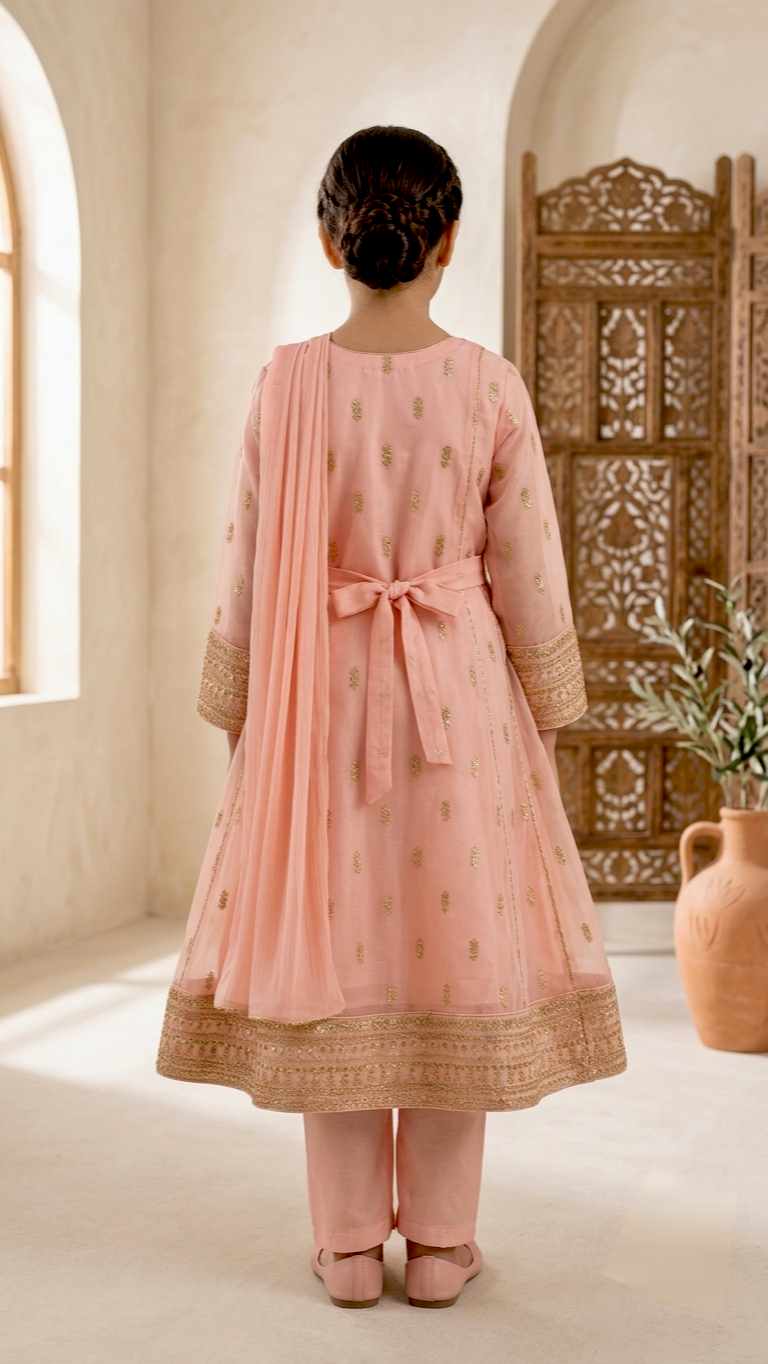 3 Piece Stitched Chiffon Formal Full Embroidery suit