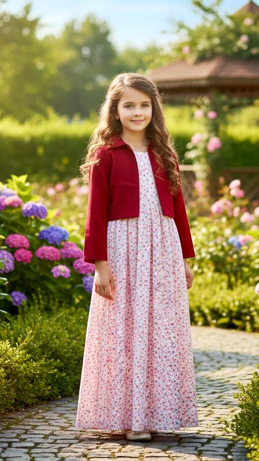 Long Frock Western With Koti.