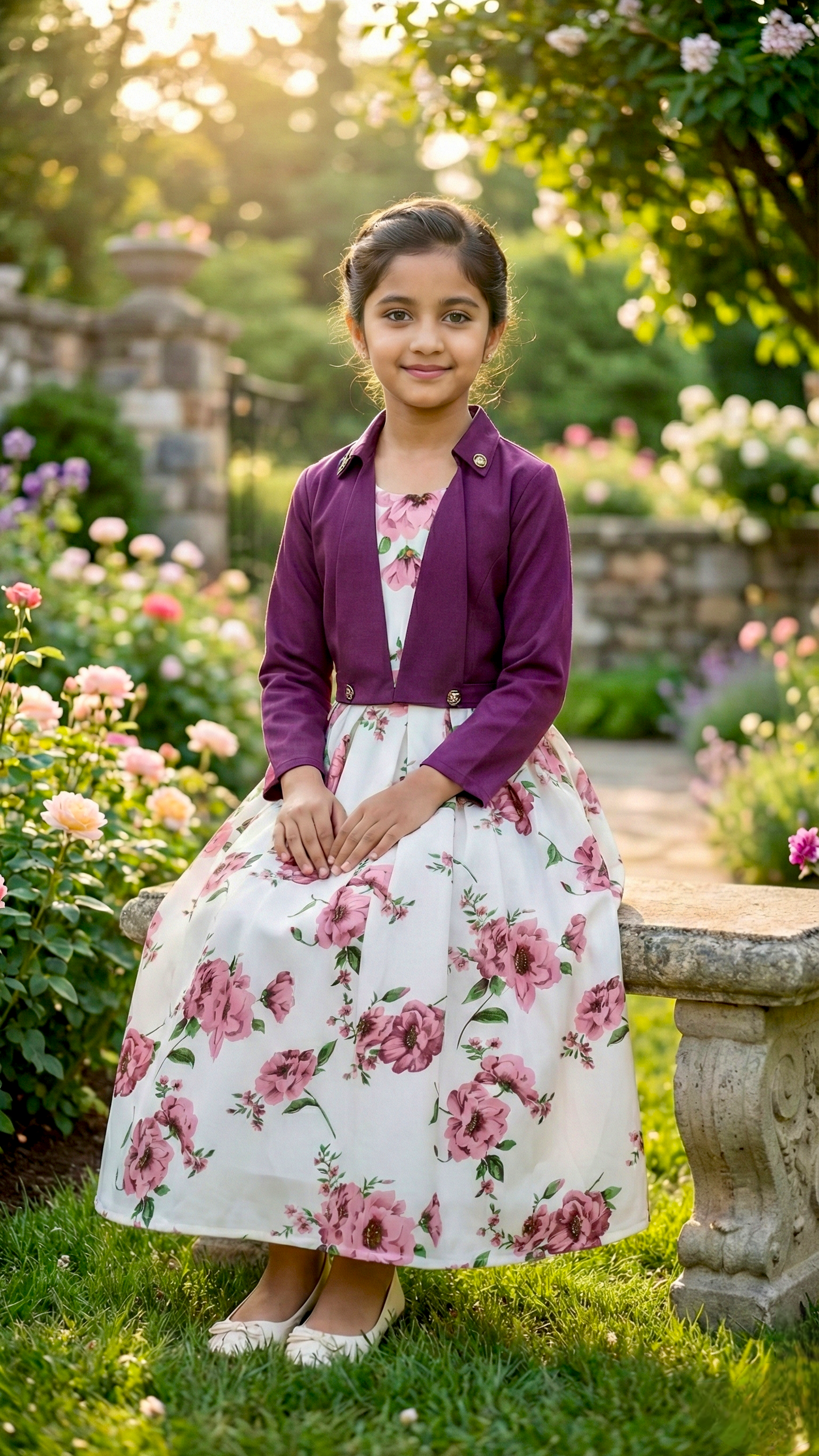 Long Frock Western With Koti.