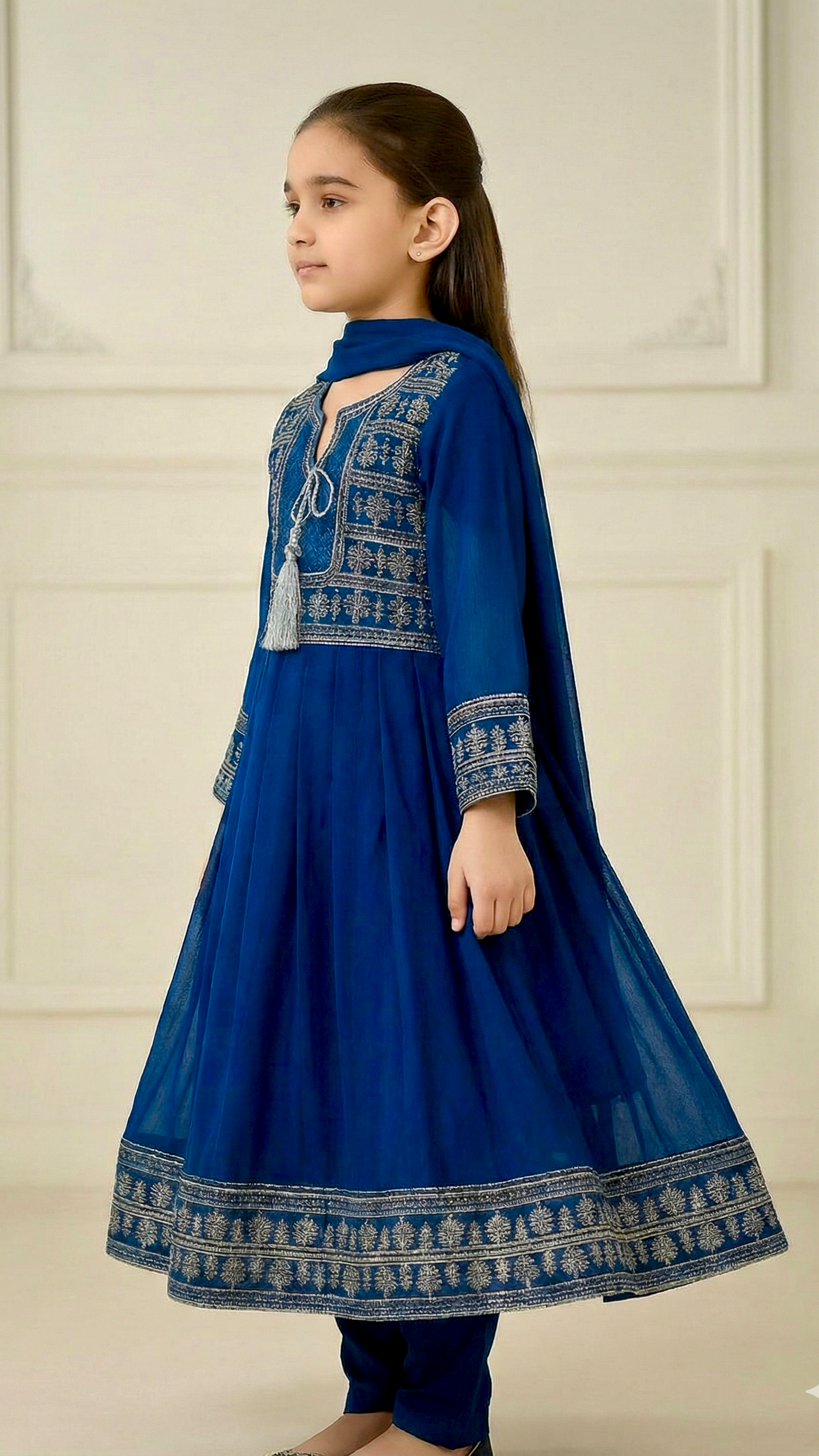 3 Piece Chiffon Embroidery Festive Collection Suit.