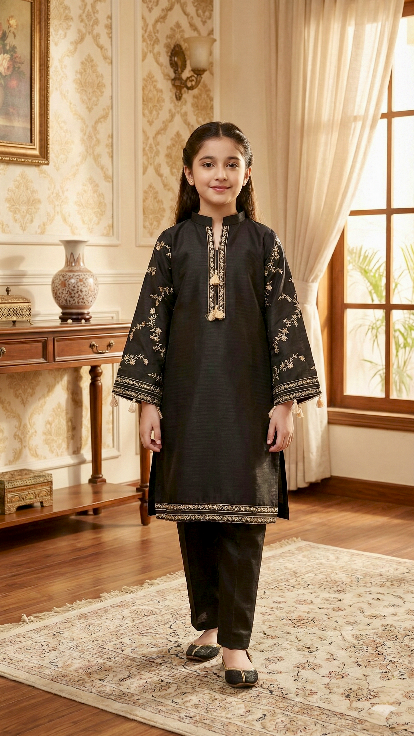 2 Piece Cotton Embroidery Suit.