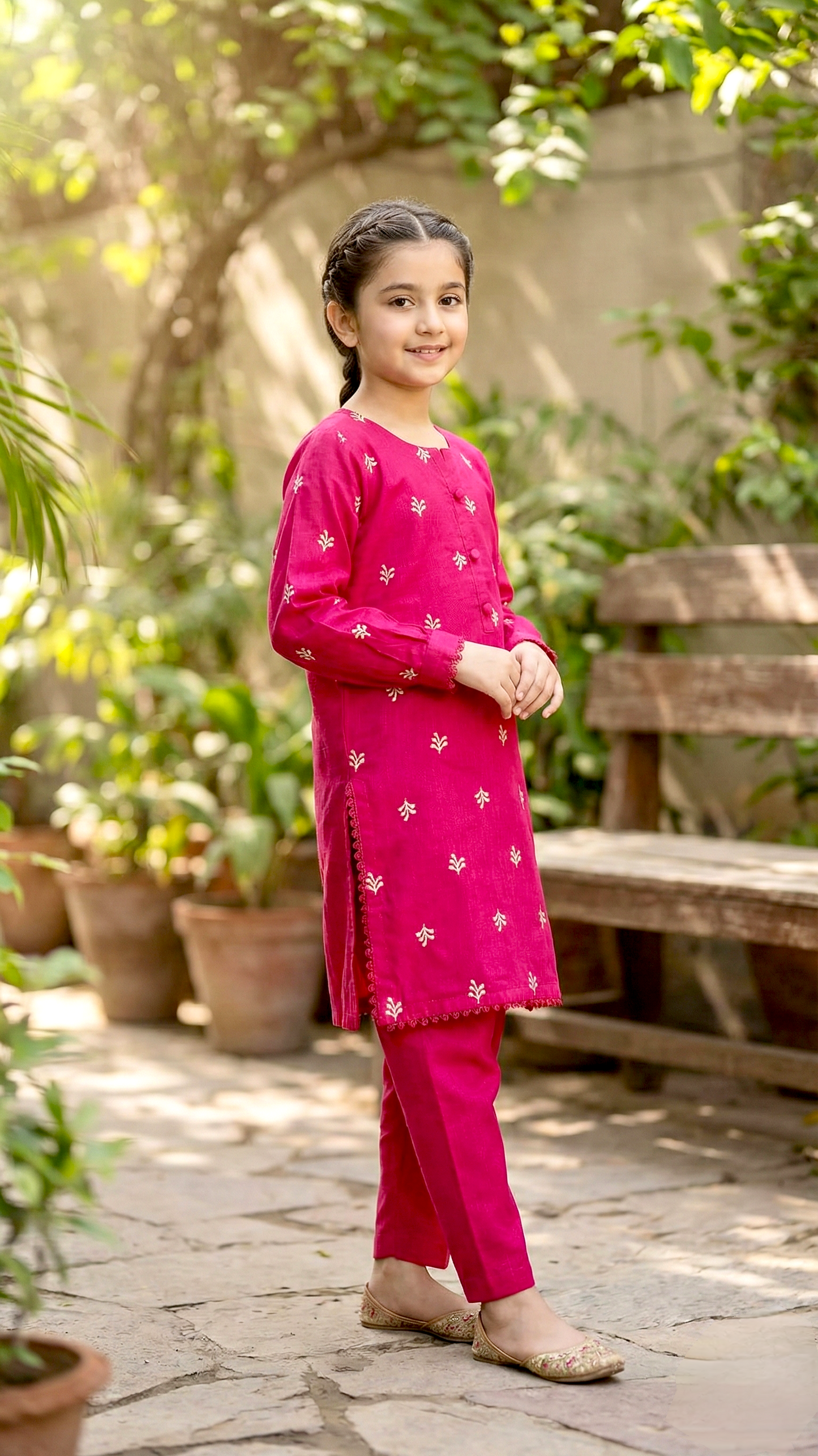 2 Piece Khaddar Embroidery Suit.