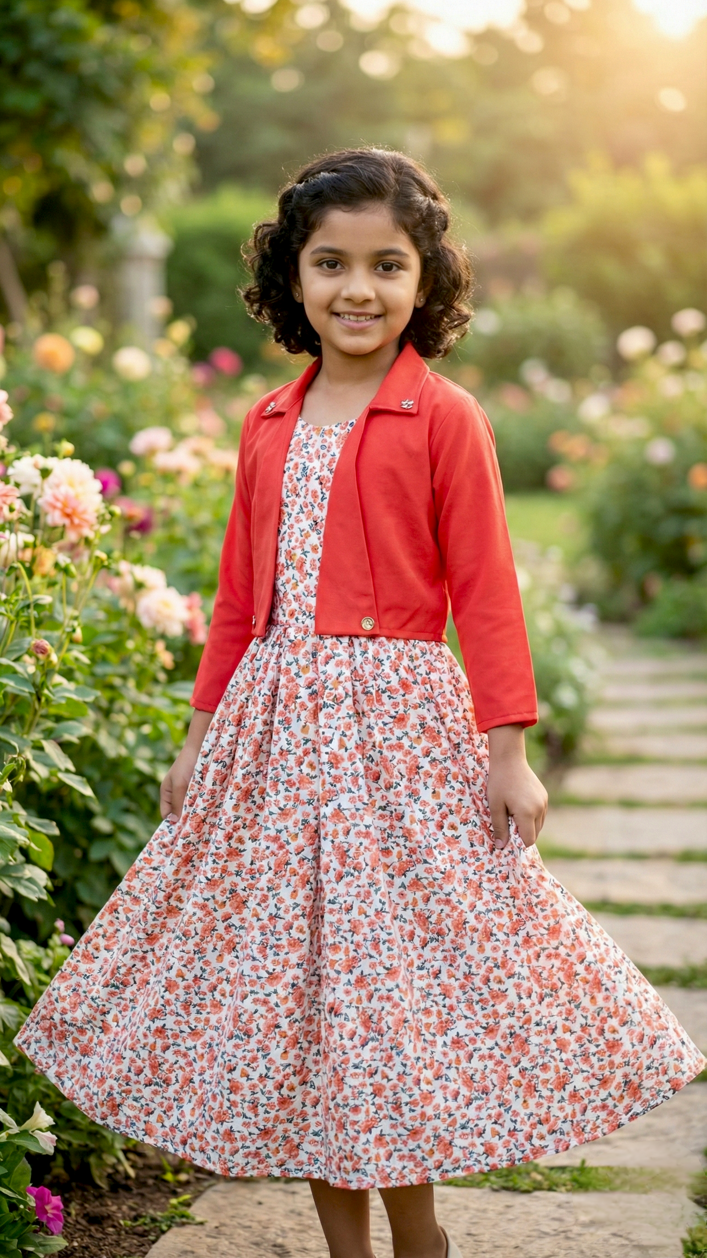 Long Frock Western With Koti.