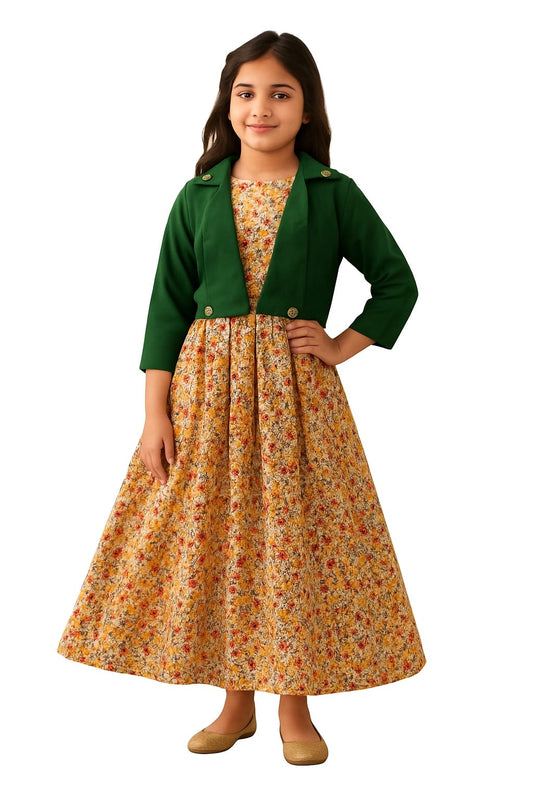 Long Frock Western With Koti.