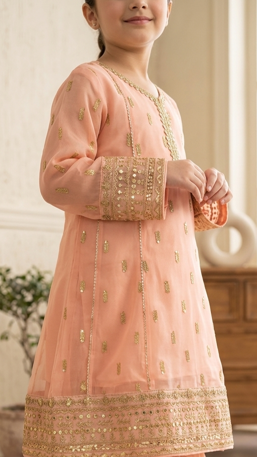 3 Piece Stitched Chiffon Formal Full Embroidery suit