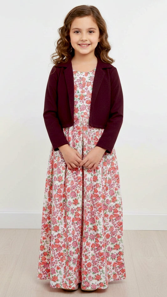 Long Frock Western With Koti.