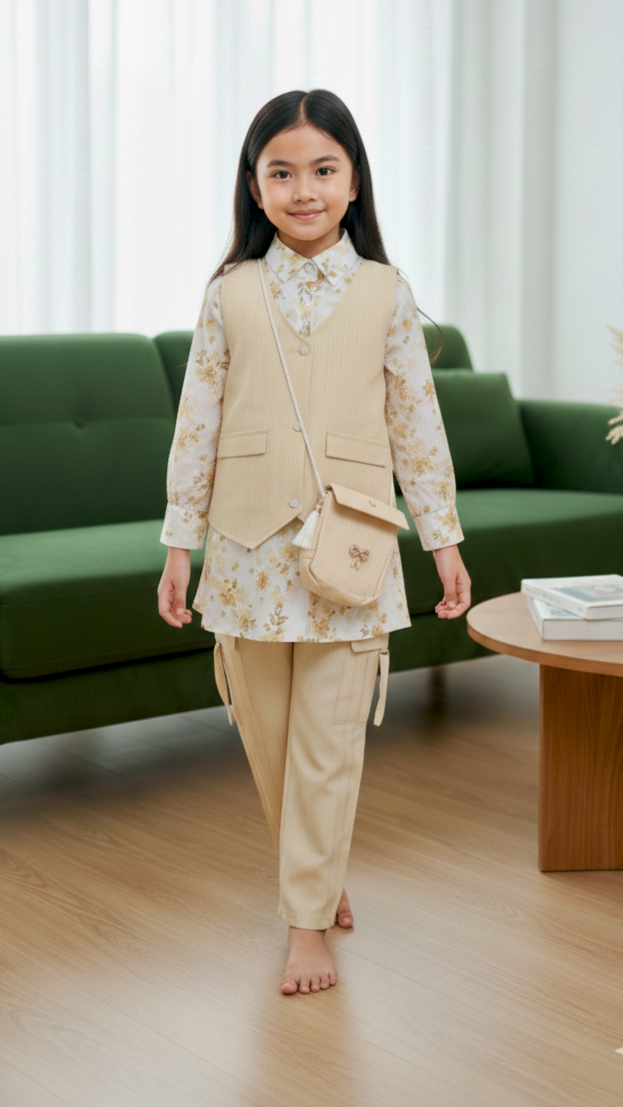Western Style 4 Piece Coat Shirt With Cargo Pent & pouch.