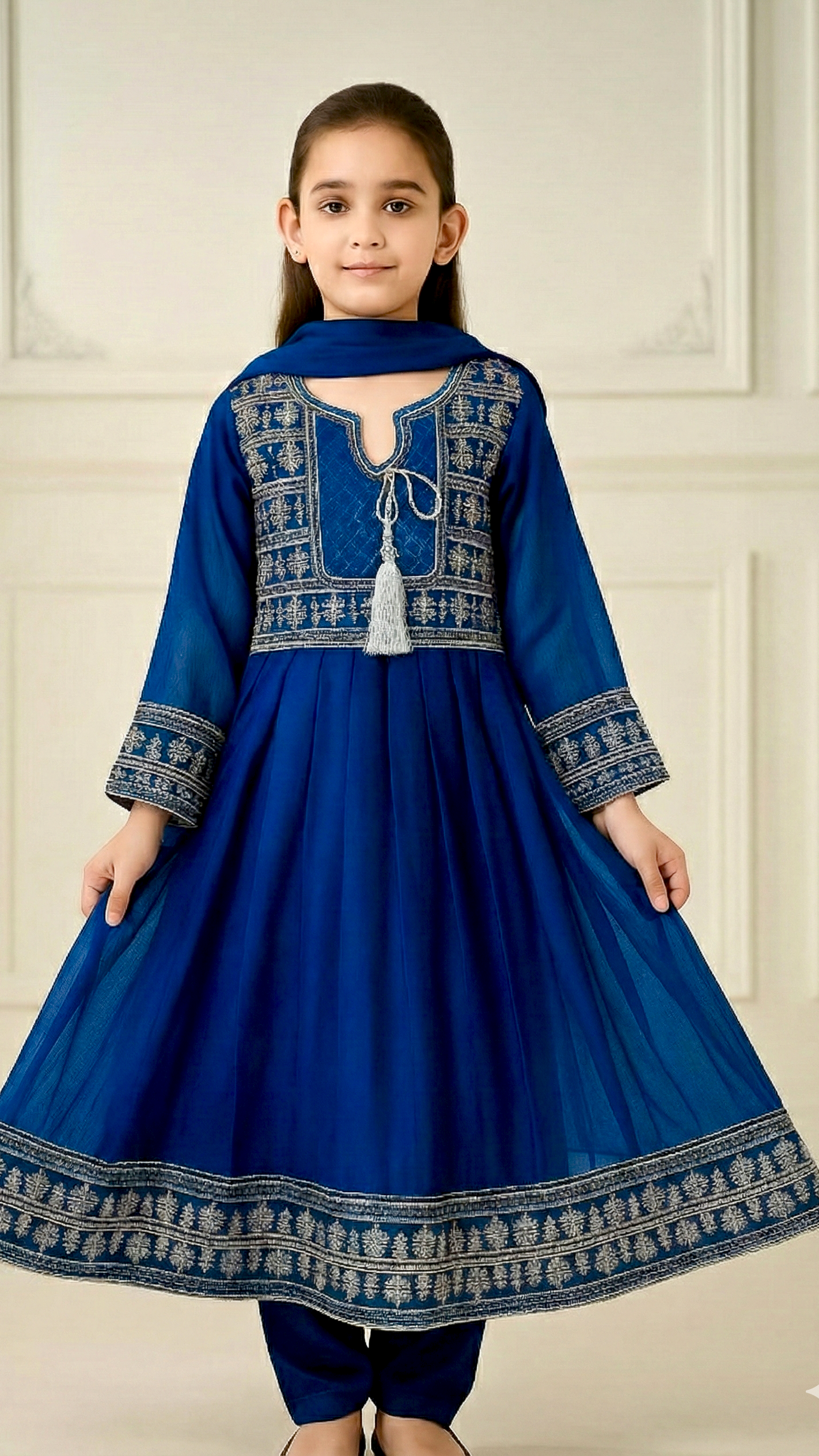 3 Piece Chiffon Embroidery Festive Collection Suit.